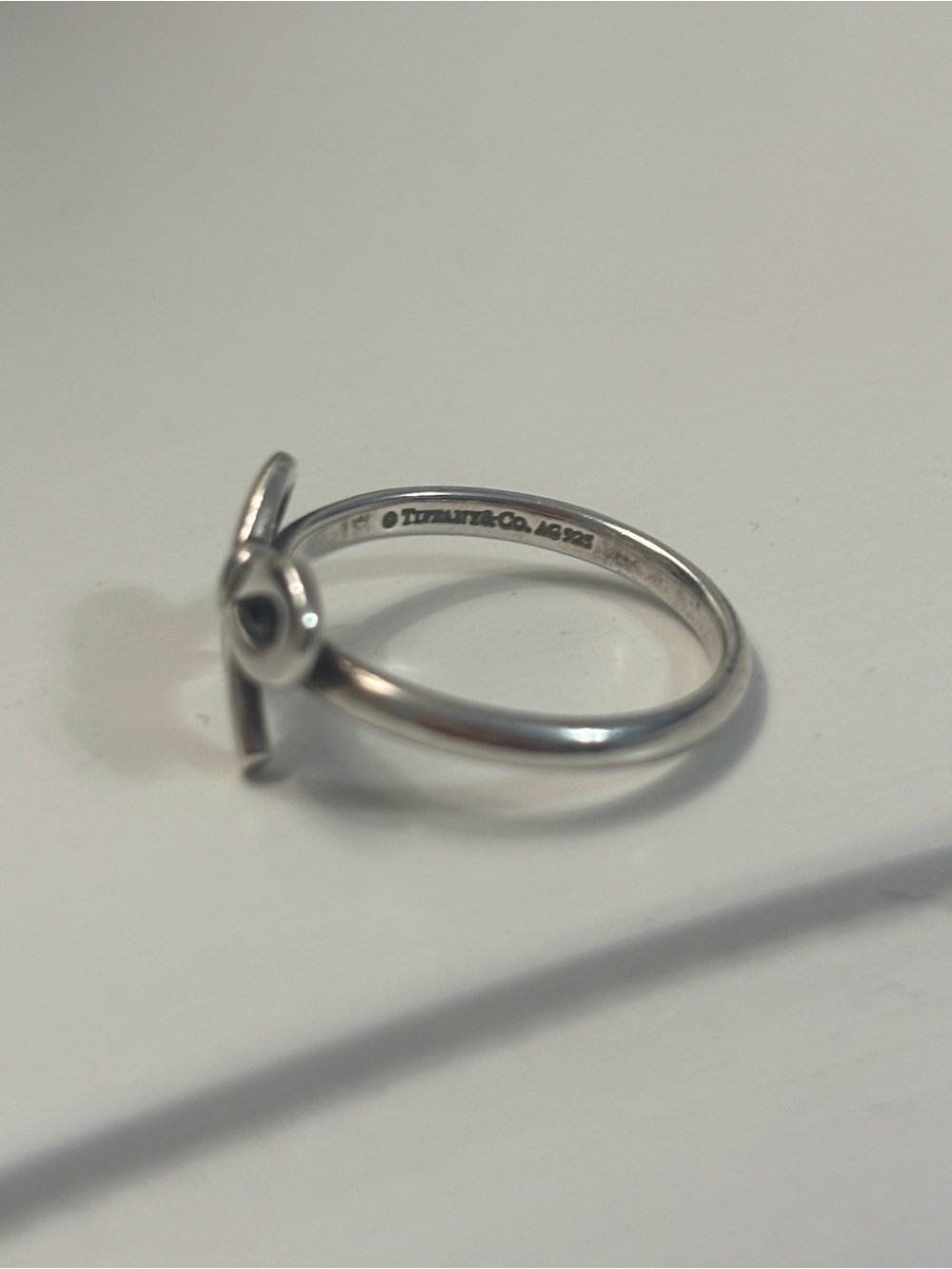 Tiffany and Co Sterling Bow Ring - Picture 7 of 8